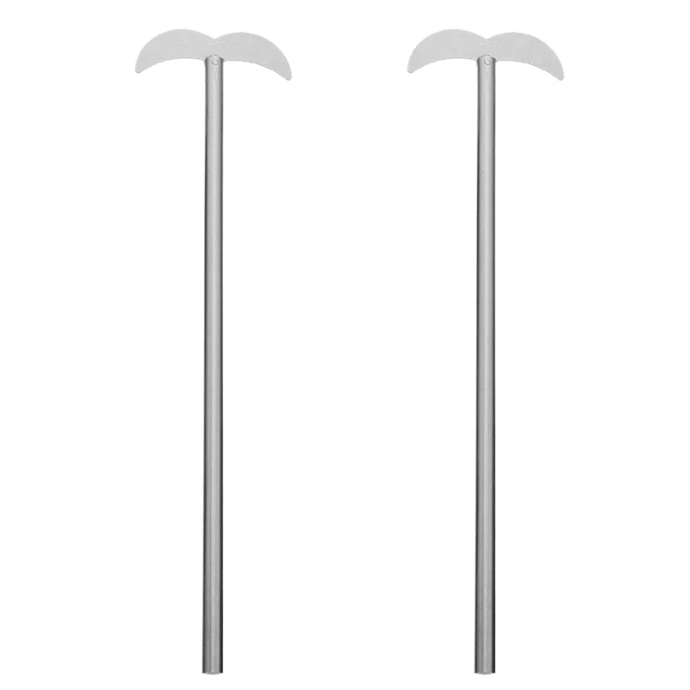 

2pcs StainlessSteel StirringPaddle DurableChemistryRod MixerShaft LabReagentStirrer Longlasting KitchenBarTools
