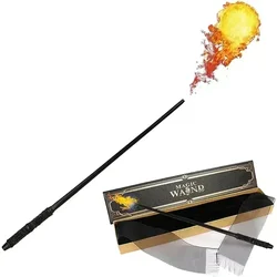 Harries Fire-breathing Magic Wands Full Range of Magic Stage Props Glow Magic Wand Halloween Christmas Cosplay Gifts Toys