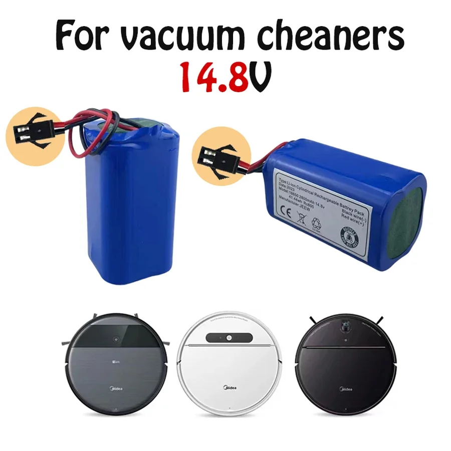 Robot vacuum cleaner battery, 14.8V, 2800mAh, Daegong, plug, ion Eddie, 20, 40, 60 series