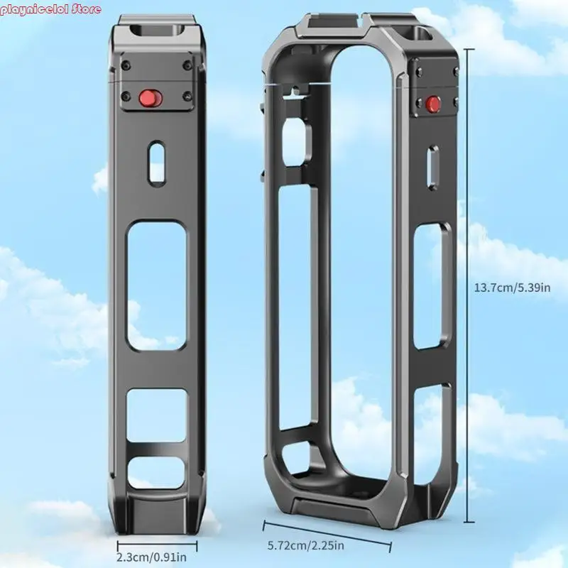 E8BAカメラケージ360 x5カメラショックプルーフ用の磁気ベース保護フレーム