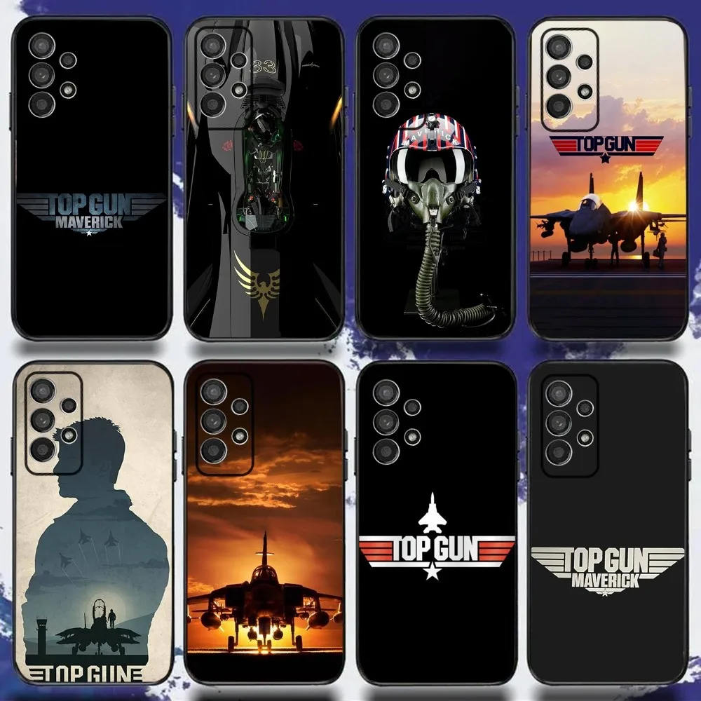 Top G-Gun Maverick Phone Case For Samsung S24,S21,S22,S23,S30,Ultra,S20,Plus,Fe,Lite,Note,10,9,5G Black Soft Cover