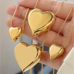 Anime Undertale XTALE Cross Sans Cosplay Yellow Heart Necklace Stainless Steel Small Big Love Heart Pendant Necklace For Women