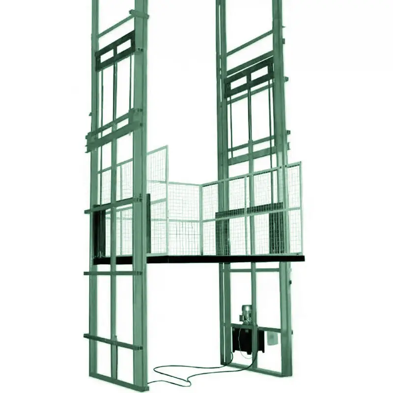 Factory hydraulic single and double track freight elevator hoist, household three story and two story elevator