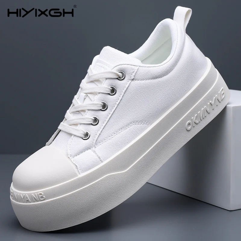 Street Style Black Skateboard Shoes Men Women Breathable Men's Canvas Shoes Comfy Platform Designer Shoes Unisex Casual Sneakers