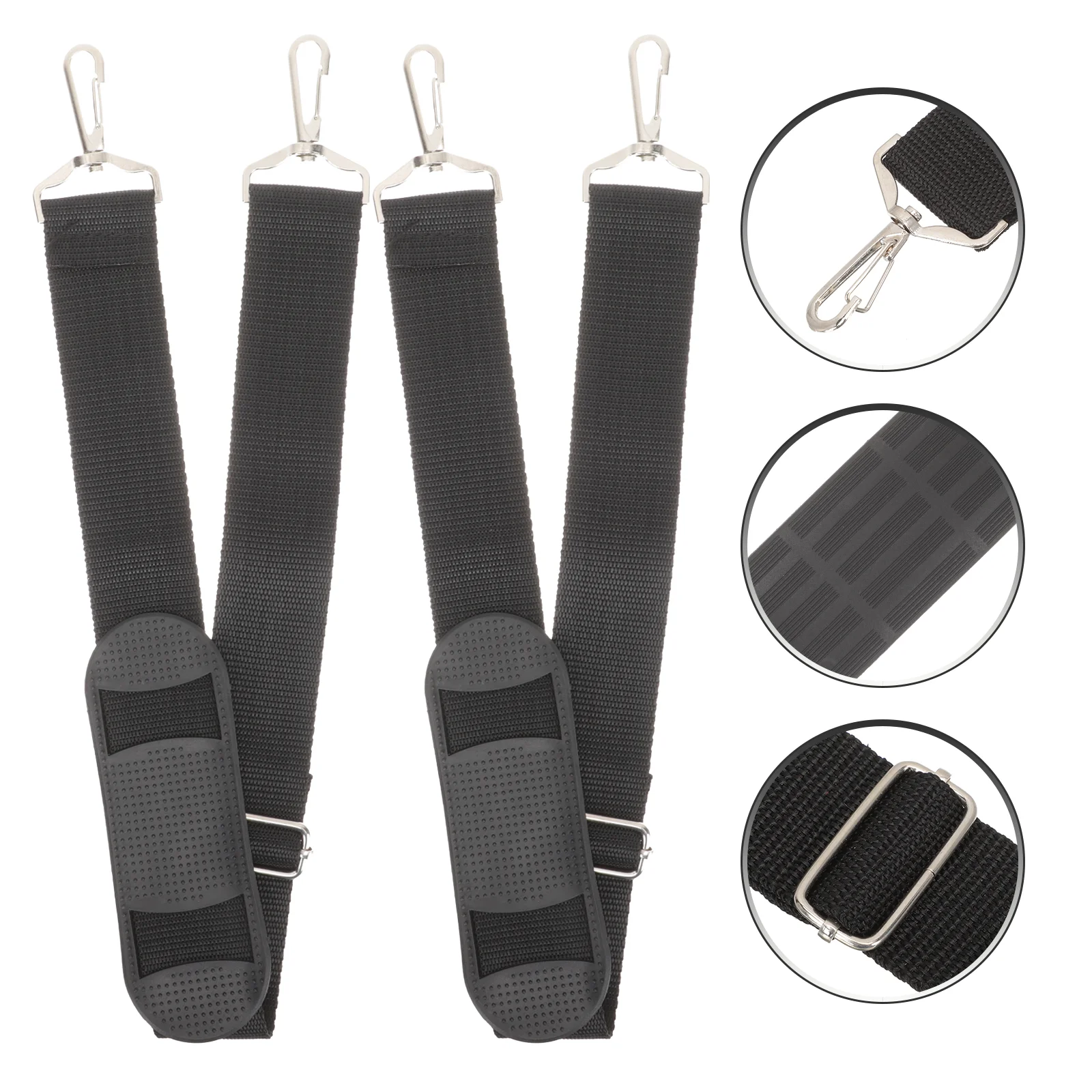 

2 Pcs Violin Case Strap Straps Instruments Musical Pouch Storage Portable Accessories