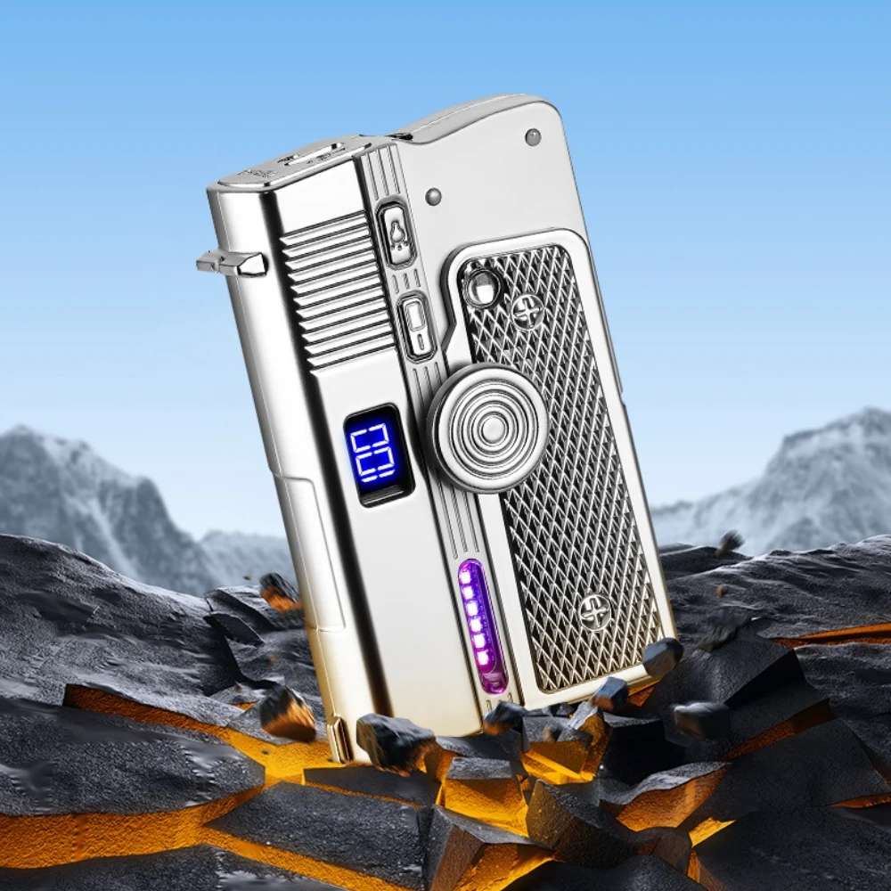 Gas, USB Dual-use-Klapp Dekompression Gyro Spritzpistole Mehrzweck Hohe Temperatur Schweißen Pistole Aufblasbare Feuerzeug Großhandel