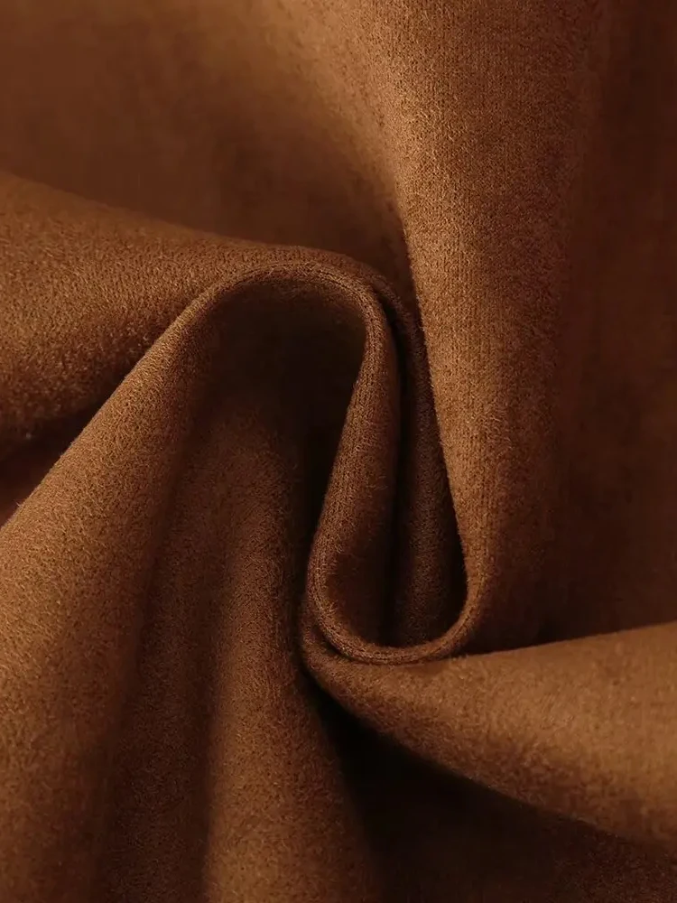 

HH Women Fashion Lapel Jackets Turn-Down Collar Pocket Button Lace-Up Decoration Winter Women Solid Long Sleeves Coats Trendy