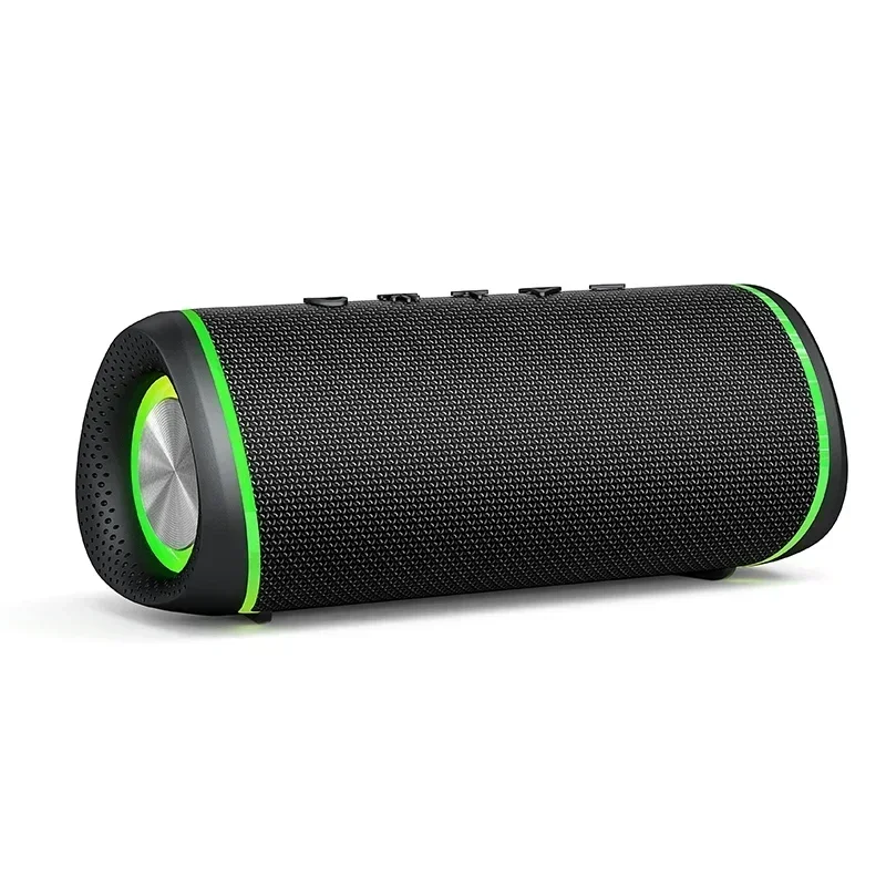 

Boombox Rockmia EBS-609 Waterproof Stereo Wireless 16W Bluetooth Speaker Bt5.3 With RGB Light Outdoor Fabrice Mesh Portable