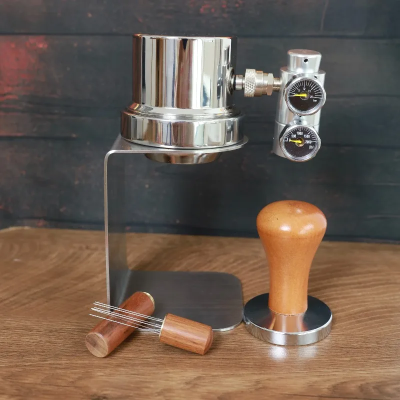 Mini Portable Espresso Coffee Maker Pneumatic Air Pressure Integrated Machine Gas Pressurized Concentrated Coffee Brewer