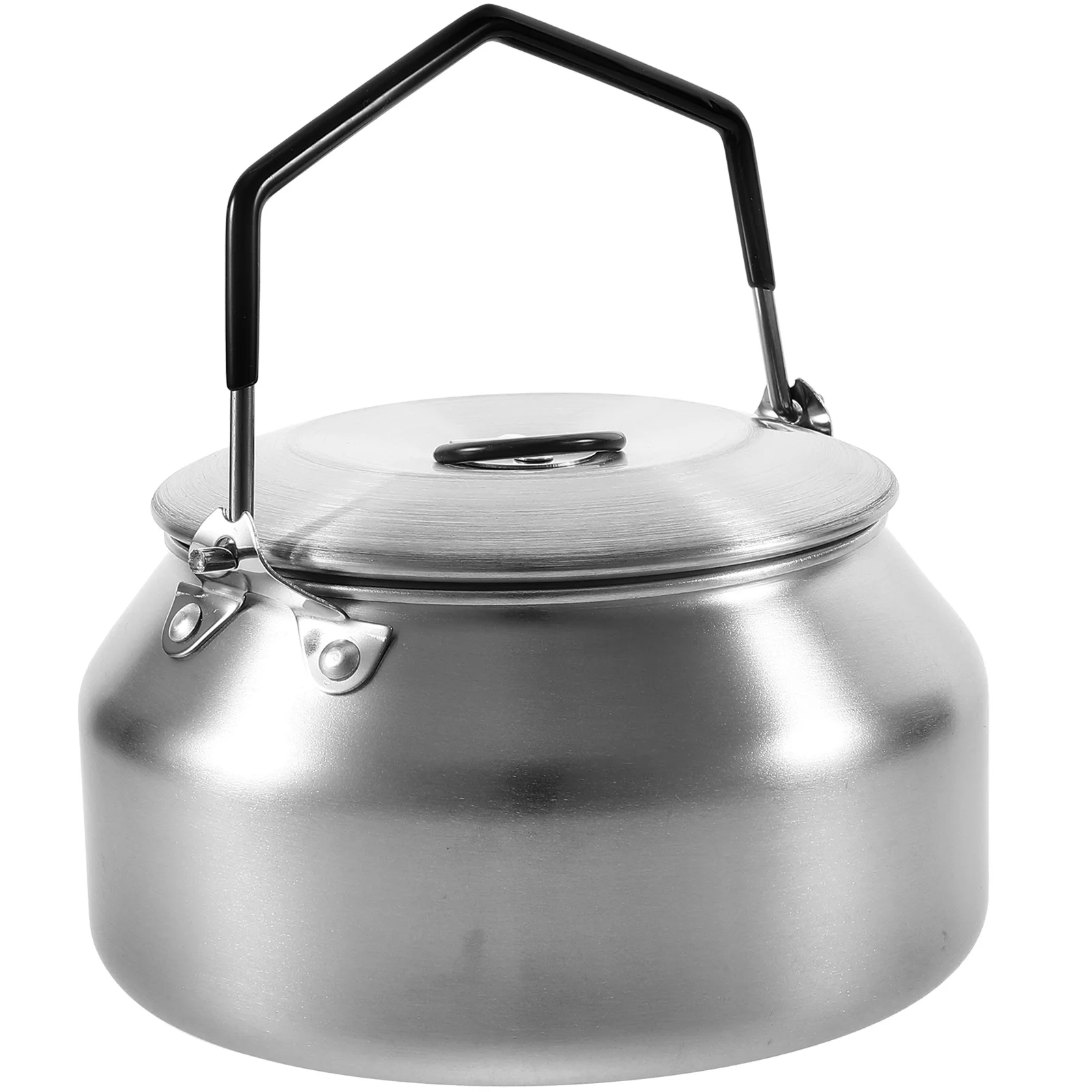 

Stainless Steel Camping Kettle Silver Portable Water Boiler Outdoor Boiling Teapot Compact Lightweight Cooking for Hiking