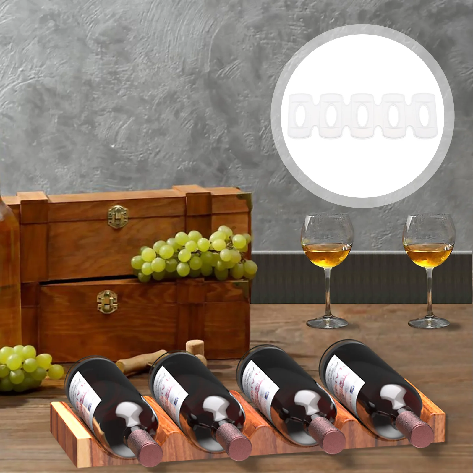 1Pcs Silicone Beverage Holder Mold Non-Stick DIY Casting Drink Rack Creative Storage Mold Drink Storage Holder Mould