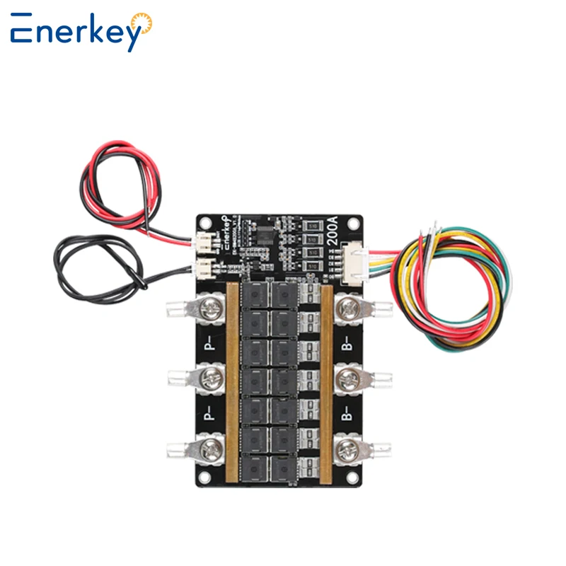Enerkey Li-ion/Lto/Lifepo4 BMS 4S 12V 200A Peak 600A carte de Protection PCB au Lithium avec Balance 3.7V 18650 batterie BMS