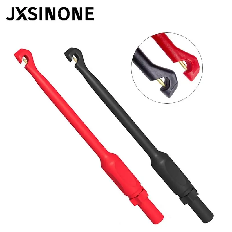 JXSINONE Heavy Duty Puncture Probe Wire-Piercing Test Clips Automotive Test Lead Kit Auto Car Repairing 2PCS Multimeter Tool