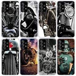 Vintage Motorcycle Phone Case For Samsung Galaxy A17 A57 A37 A16 A26 A36 A56 A15 A25 A35 A55 A14 A13 A54 A53 A34 A24 A33 A23 Gal