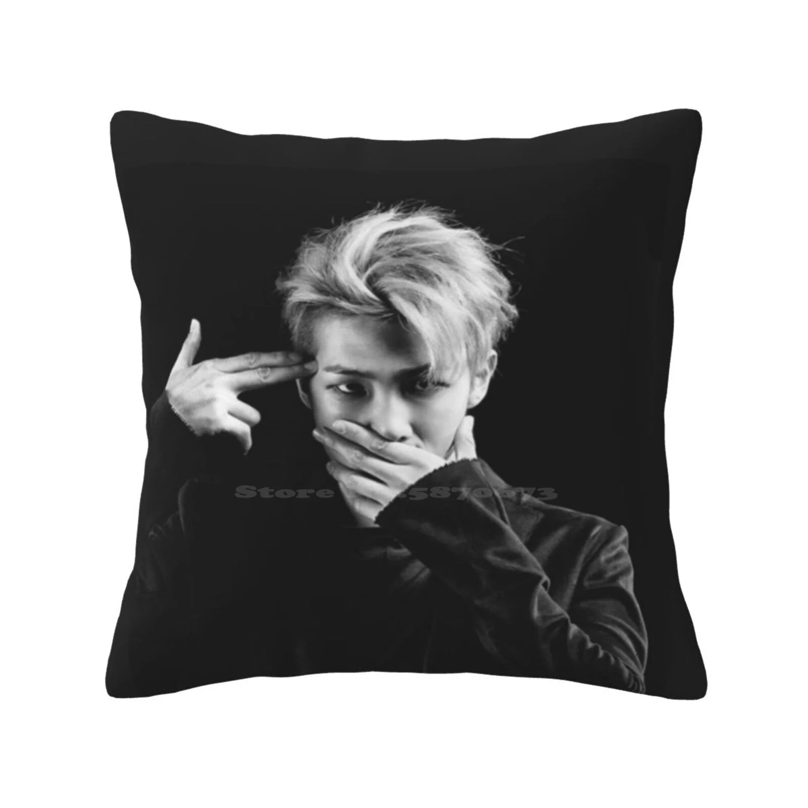 Rap Monster Soft Comfortable Pillowcase Rap Monster Rapmonster B W Kpop Korean V Jin Jimin Suga J Hope Jongkook