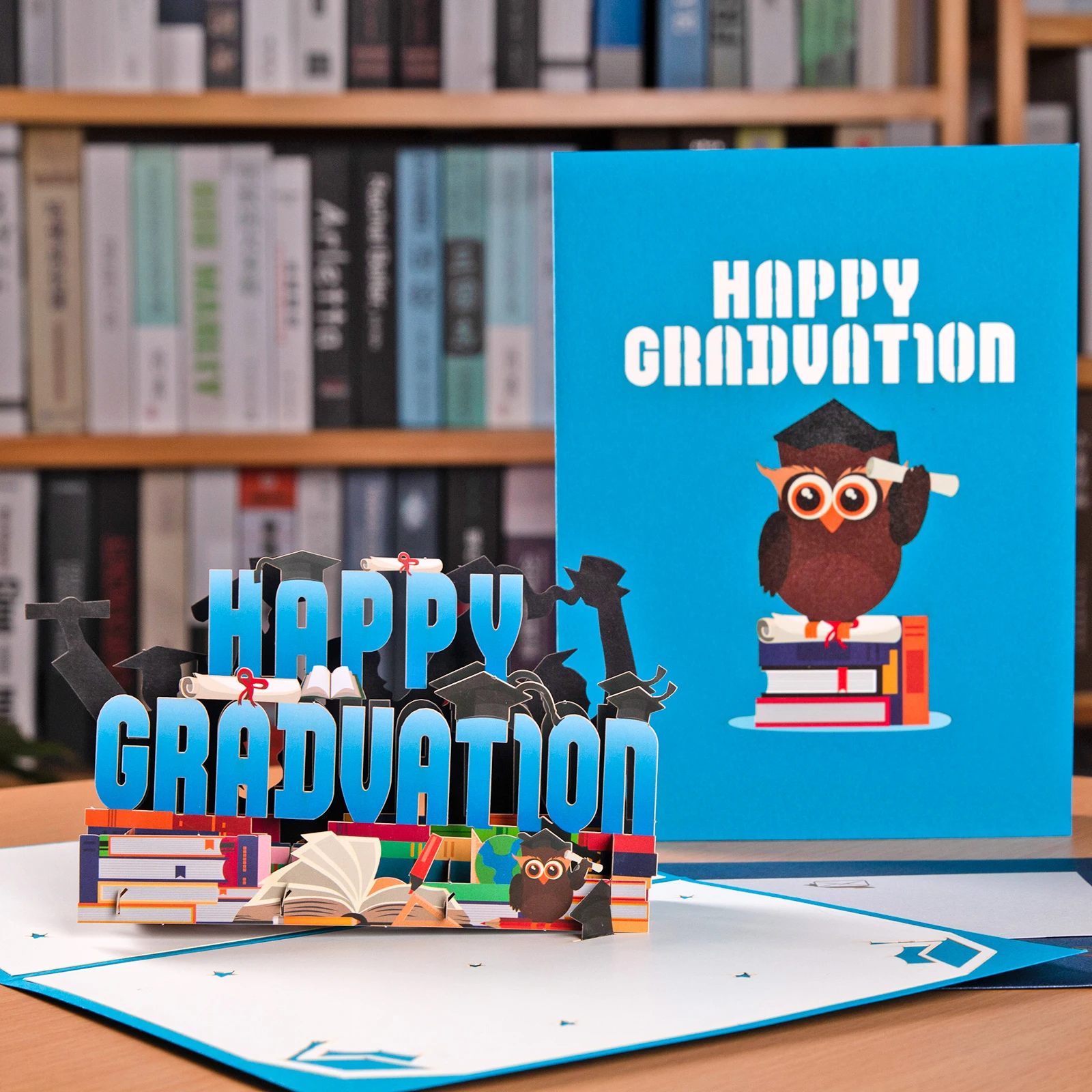 Pop Up Congrats Card, Graduation Card, Congratulations Card, 3D Greeting Card for Business High School College University