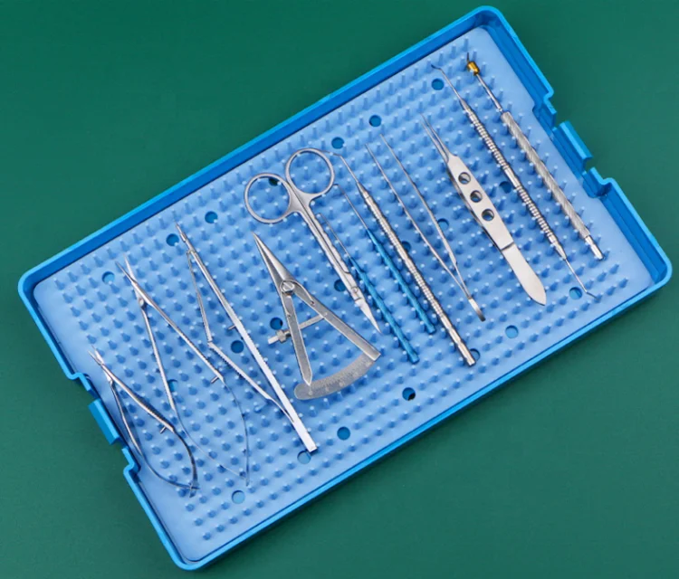Набор инструментов для микроотправления Glaucoma, набор для хирургии глаз, 13 шт., катаракт