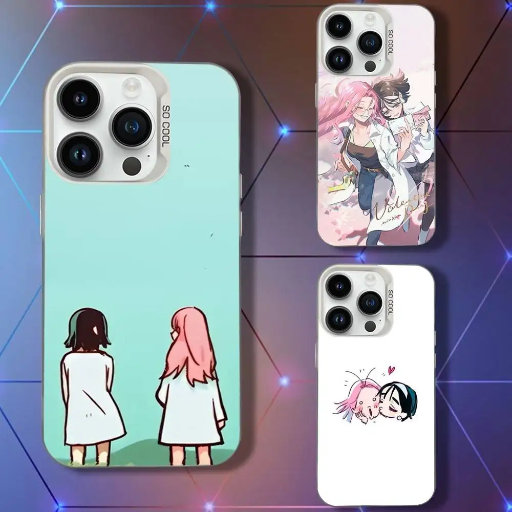 

Anime S-Suas And Mizis Phone Case For iPhone 16,15,14,13,12,11,Pro,XS,Max,Plus,Mini,SE White Candy Matte Shockproof Cover