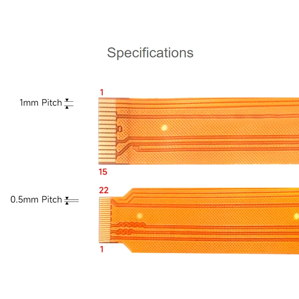 DSI CSI FPC Flexible Cable for Raspberry Pi 5 22Pin To 15Pin 200 / 300 / 500mm Suitable DSI Display Screens CSI Camera Modules