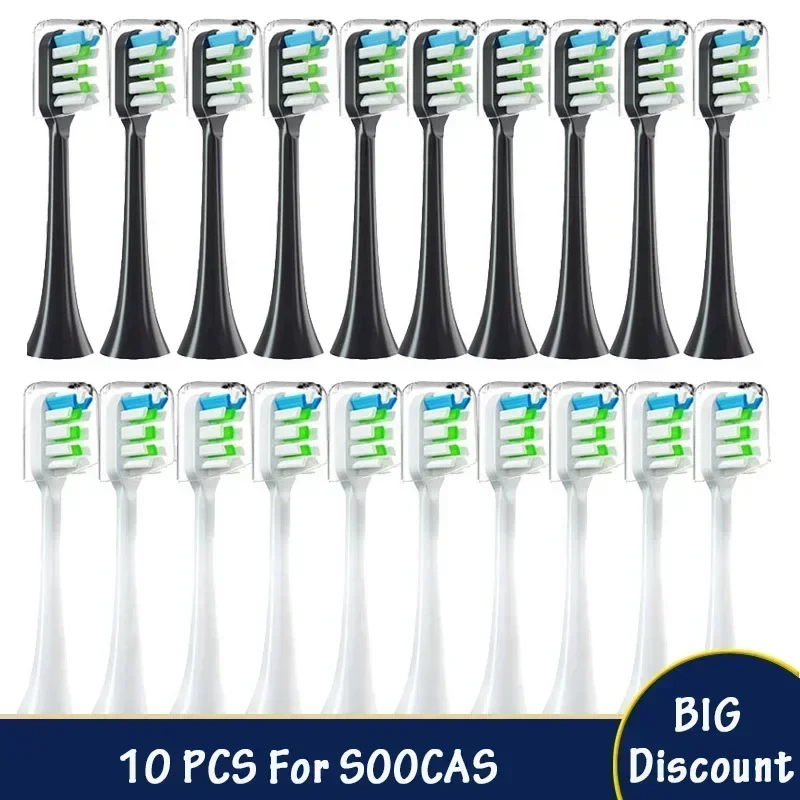 SOOCAS Electric toothbrush Replacement Toothbrush Head for X3U  Sonic Electric Toothbrush Dupont bristles Sealed Packed