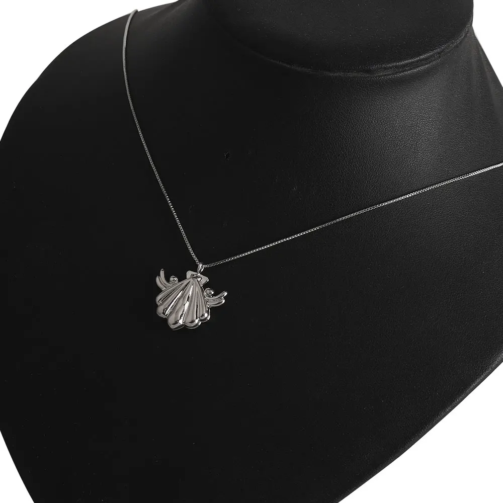 Anime The Legend Of Mermaid Theme Necklace Unisex Openable Seashell Pendant Jewelry Accessories for Men Women Chain Fans Gifts