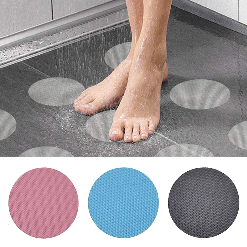 0pcs 8/10cm Bathroom Anti Slip Sticker Bathtub Non-Slip Transparent Tape Waterproof Floor Safety Mat Decal Sticker