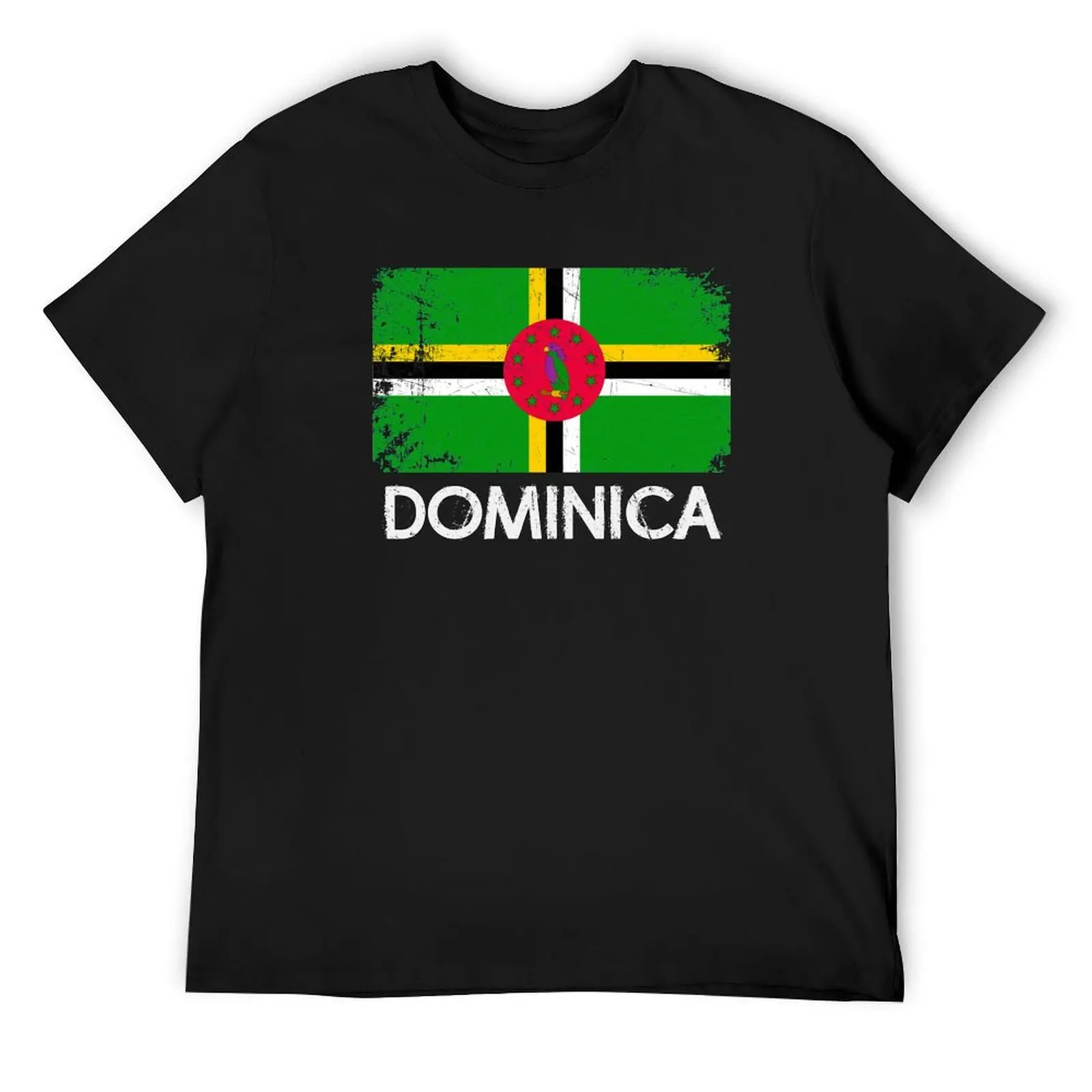 

Dominican Flag Design Vintage Made In Dominica Gift T-Shirt Luxury man korean fashion big and tall t shirts for men