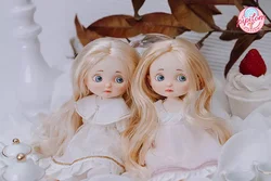 20cm Monst Savage Baby Pipitom Rubber Dolls Soft Slicone Little Girl Doll Blue Eyes Full Set Freckle FaceToy Gift for Children