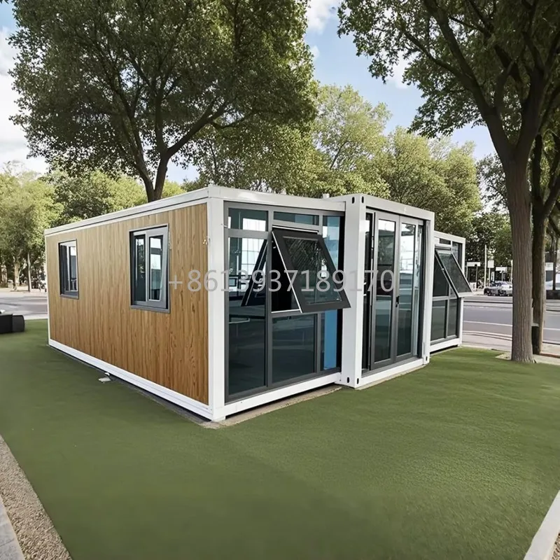 20FT Prefab Tiny Home for Sale Modular Container House with 2 Bedrooms Foldable Tiny House To Live in For Adults Portable Home