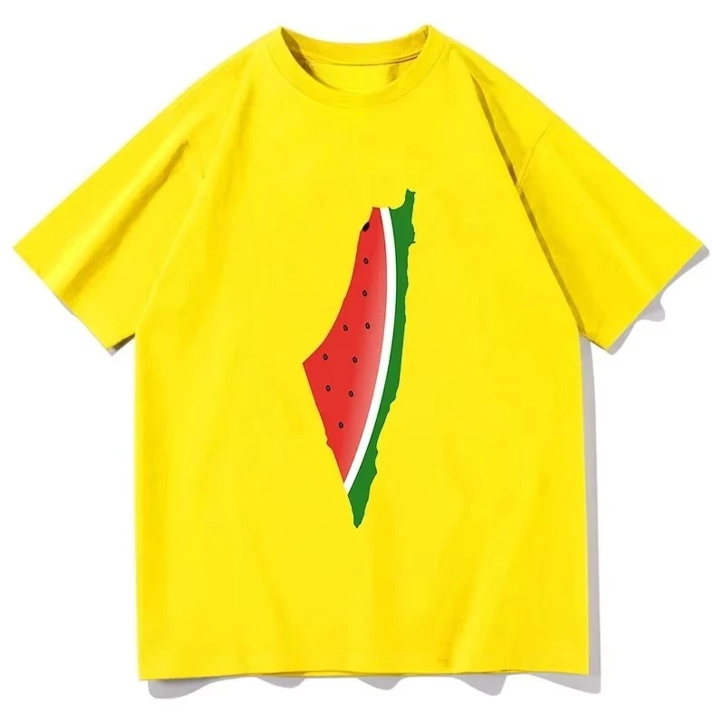

Summer Cotton Short Sleeve T-shirts Watermelon Palest Printed Graphic Tee Shirts Unisex Casual Hip Hop Tee Graphic Oversized Top