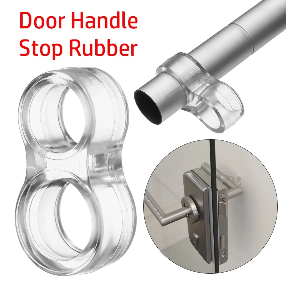 New Transparent Door Handle Stopper Silica Gel Furniture Buffer Baby Safety Protection Shockproof Pad Wall Protective Tools