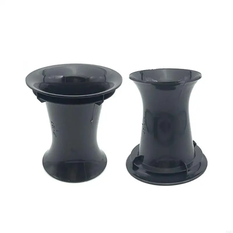 99x82mm Black Plastic Speaker Port Subwoofer Bass for  Inverted Tube for Loudspeaker 2PCS/Set