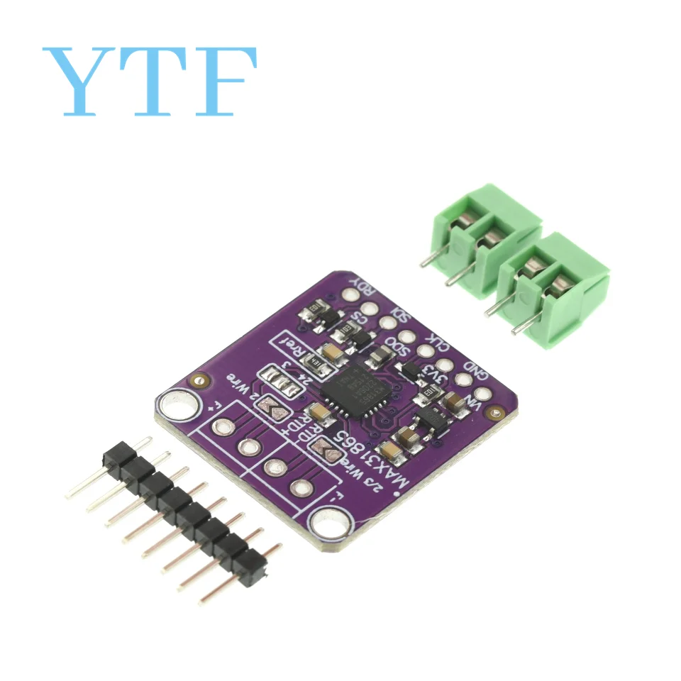 

MAX31865 Temperature Sensor Module GY-MAX31865 RTD Digital Conversion Module Electronic DIY Board PT100-PT1000