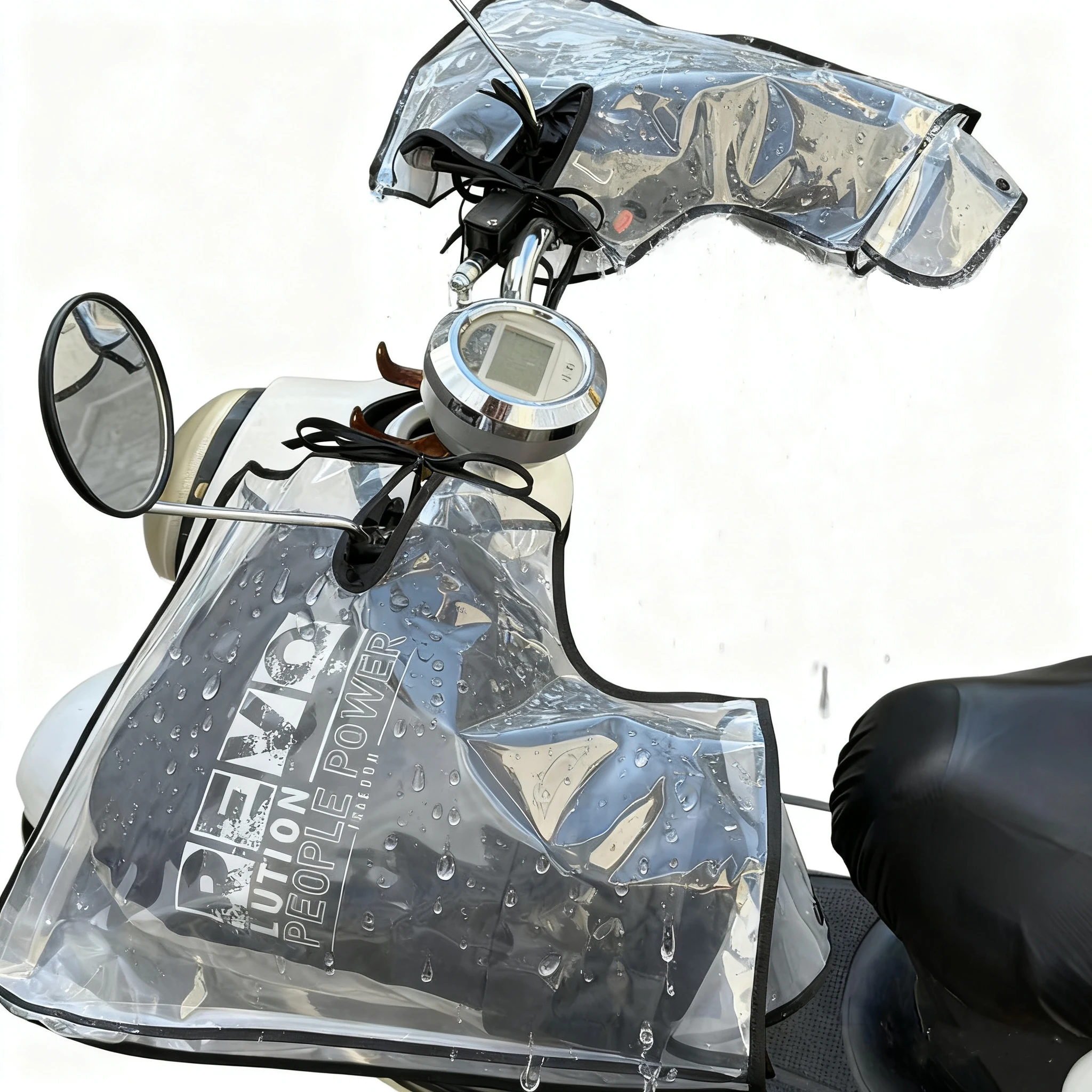 1 par de guantes de invierno para manillar de motocicleta, manguitos impermeables para mantener el calor, guantes térmicos para bicicleta eléctrica, cubierta de mango a prueba de viento, protección caliente