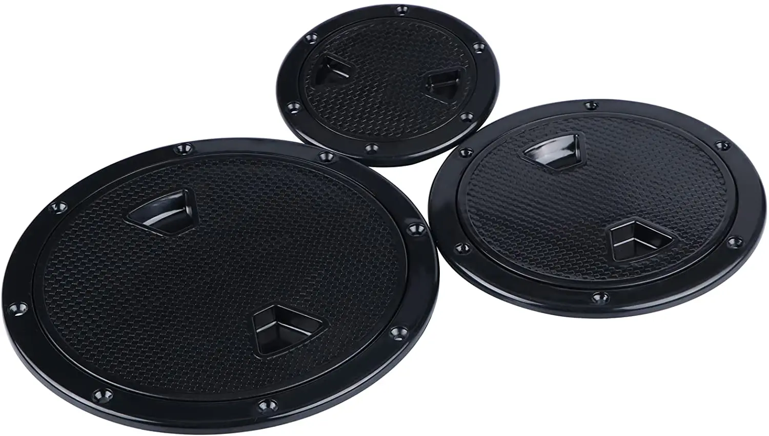 ABS Round Hatch Cover Black 4\