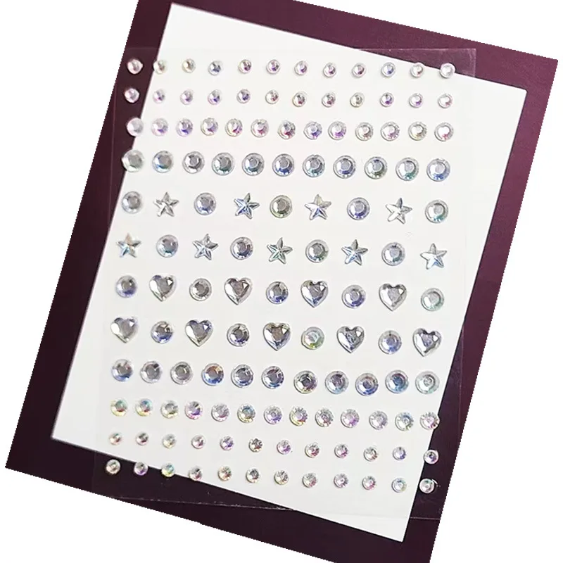 High Quality Rhinestones: Stunning Face Rhinestone Decals for Nail Art and Makeup