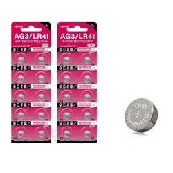 AG3 Cell Coin Bateria De Lítio, Baterias Botão, 1.55V, SR41, 192, L736, 384, SR41SW, CX41, LR41, 392, Lâmpada, Corrente, Luz do Dedo, Relógio