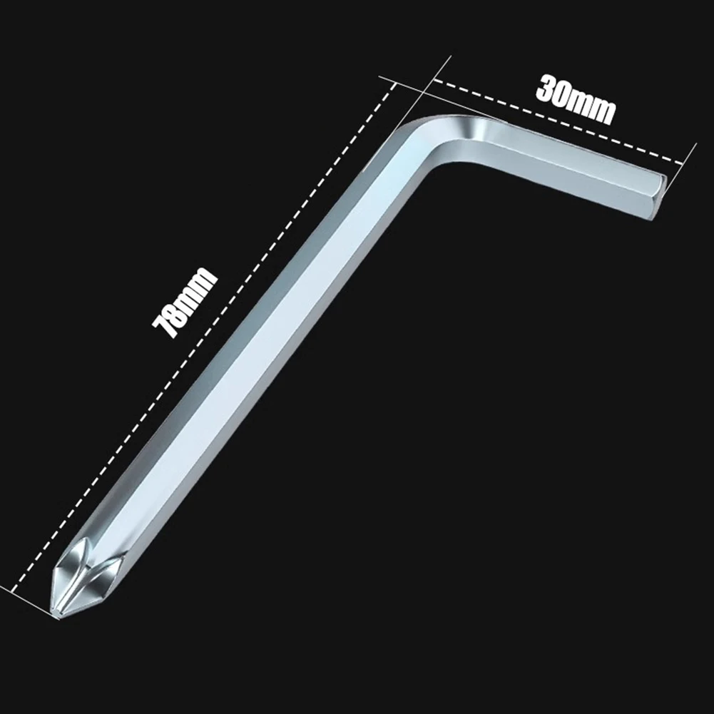 45# Steel Hex Wrench Screwdriver Combination with Angled Shaft and Chamfered Tips for Reliable Fastening in Industrial Use
