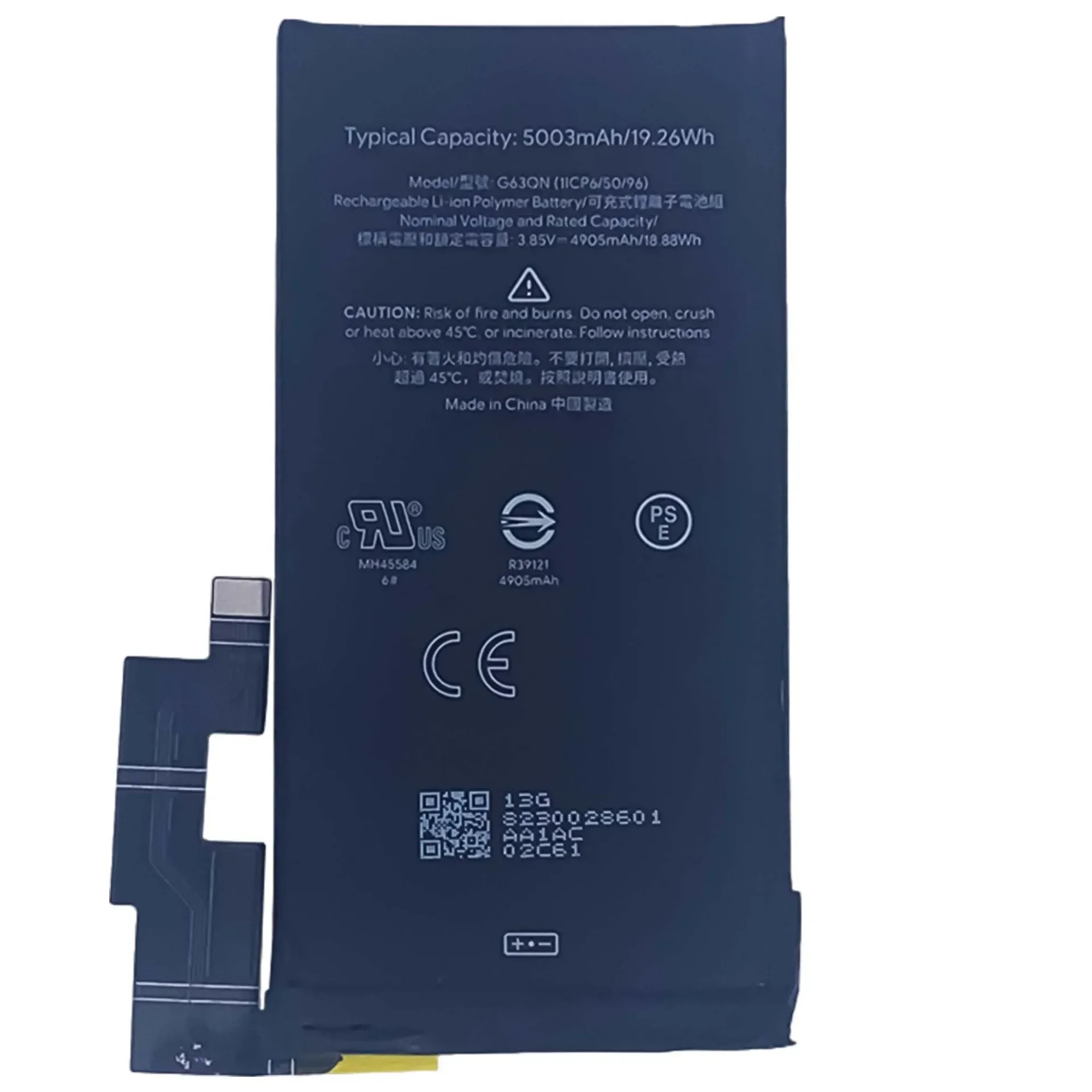 G63QN Replacement Battery For HTC Google Pixel 6 Pro GLUOG G8VOU 5003mAh High Quality Phone Large Capacity New Bateria