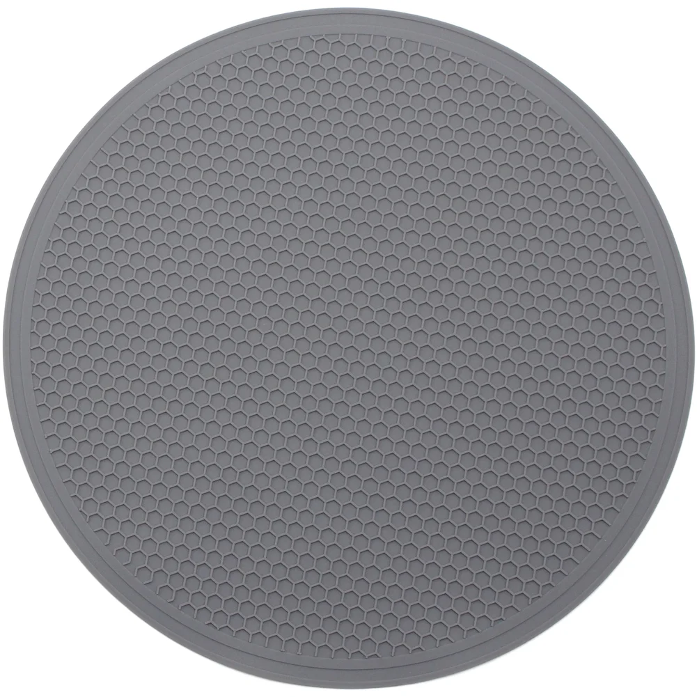 Heat Resistant Silicone Insulation Pad 30x30cm Gray Non-slip Placemat For Kitchen Dining Table Protection Mat