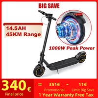 AOVOPRO ESMax 14.5AH Electric Scooter 35KM/H 1000W Smart Adult Electric Kick Scooter 10Inch Folding Escooter with 45KM Max Range