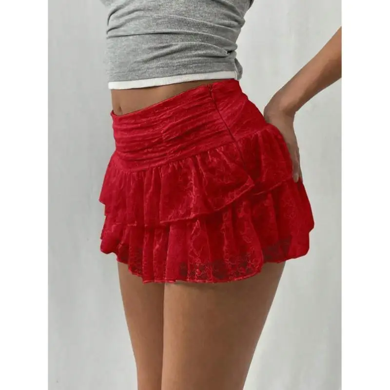 Faionable Sweet Pure Color Двухслойный кружевной белый повседневный спортивный костюм для женщин Новое поступление Transoceanic Seven Sve Top ...