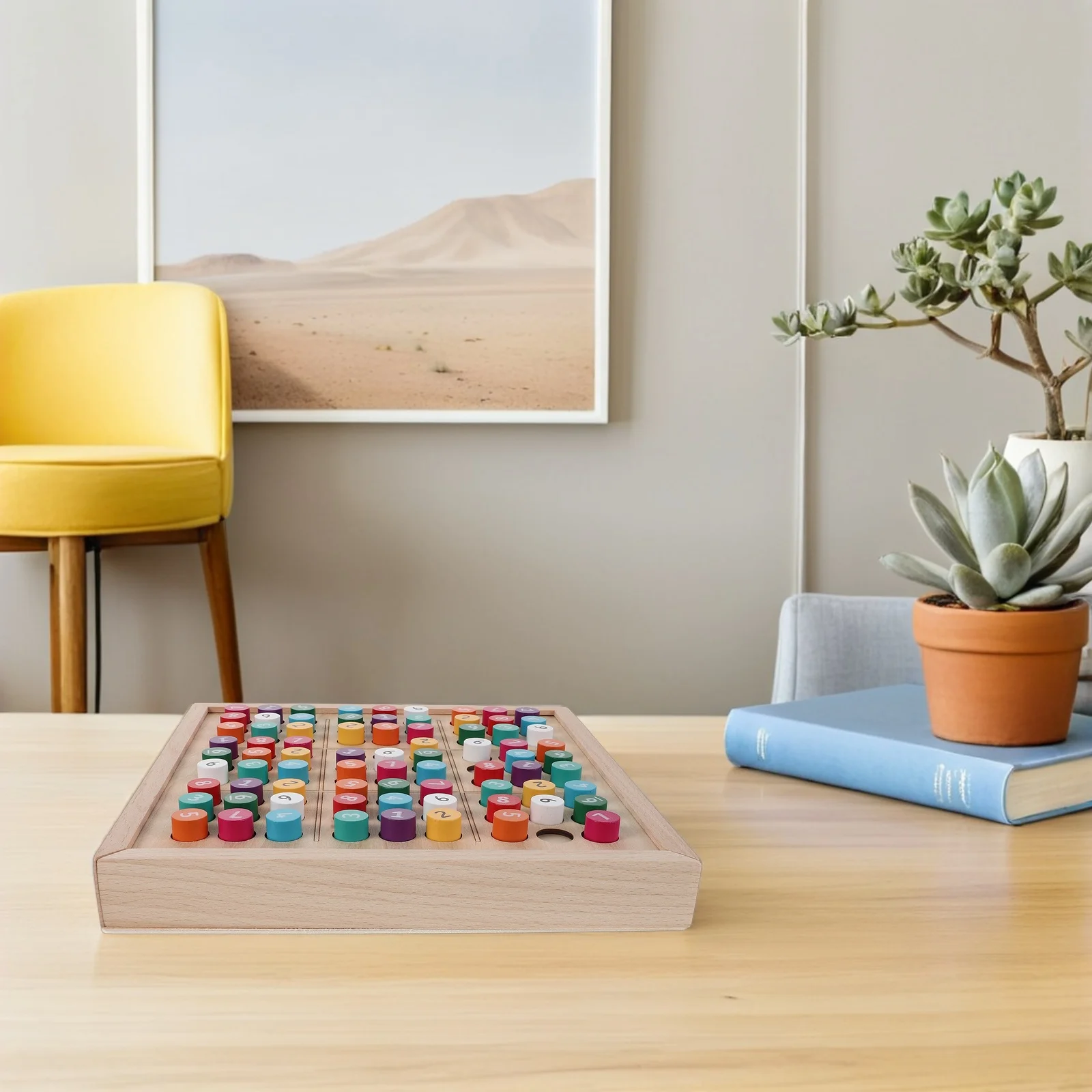 

Набор деревянных головоломок Судоку, цветной органайзер-ящик, 81 головоломка, развивающая математическая настольная игра для детей и подростков