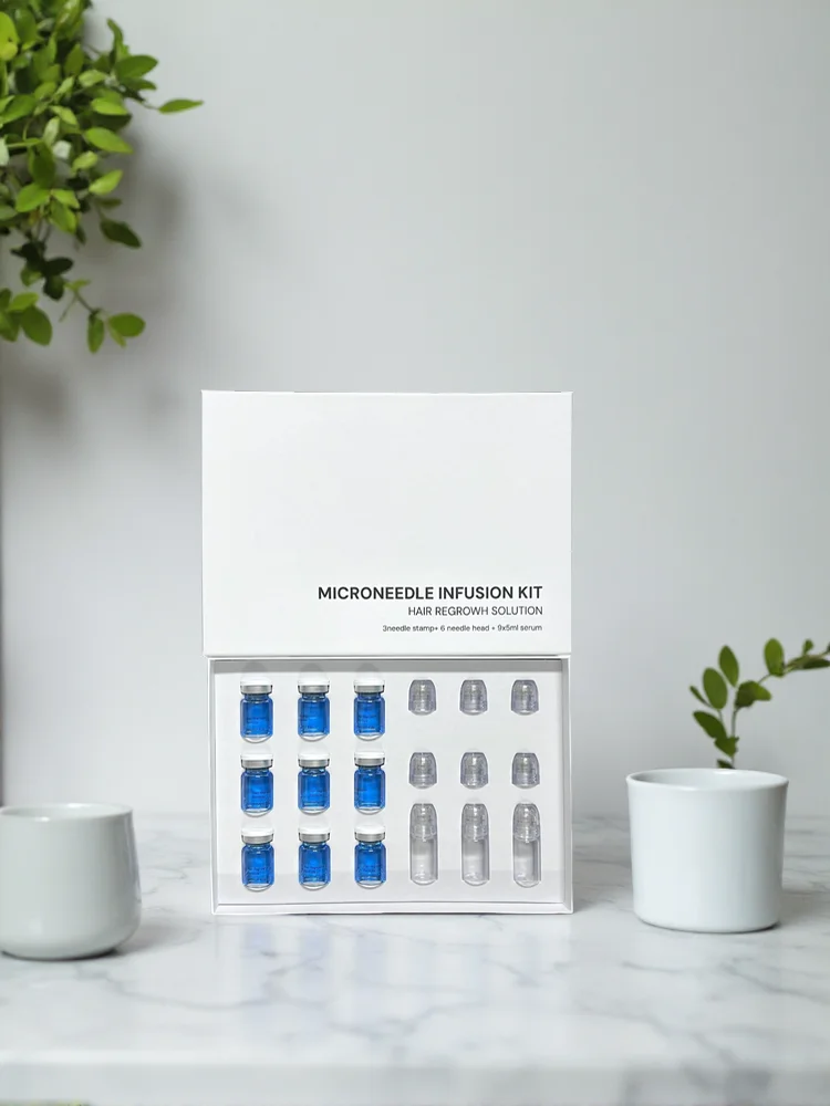 GHK-Cu Haarwuchs-Microneedling-Serum mit Blauem Kupferpeptid für Kopfhaut-Microneedling