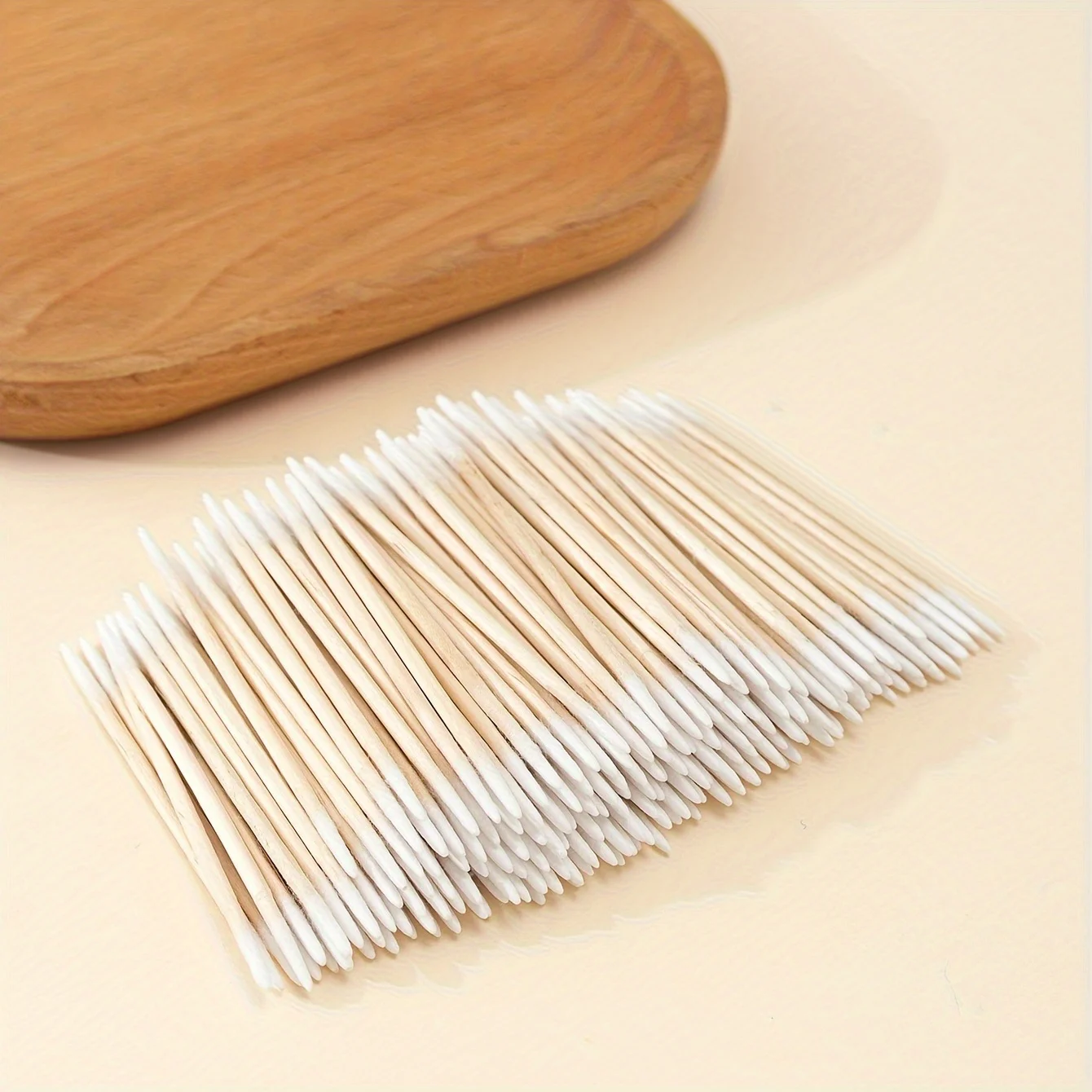 100/300/500/900pcs Double Head Microblading Cotton Swabs, Pointed Tip Cotton Swabs, Multipurpose  Wood Sticks Swabs For Make Up