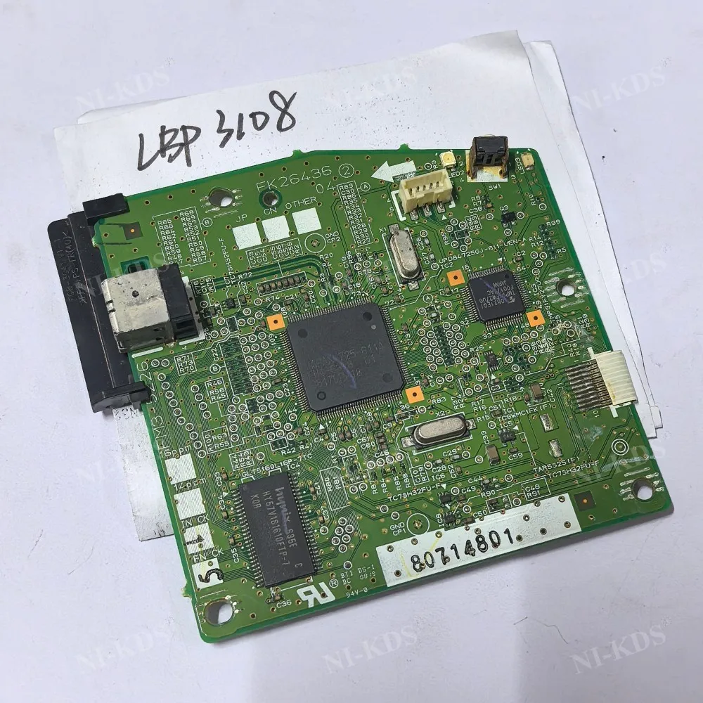 FM3-5327 Main Board for Canon LBP3018 LBP3050 LBP3100 LBP3100b LBP3150 LBP3250 Formatter Board Logic Board FM3-5738