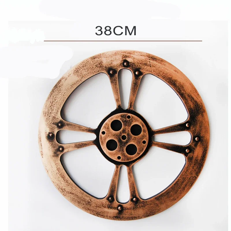 Vintage Houten Wiel Steampunk Gear Sculptuur Uitrusting Retro Ornamenten Board Bar Pub Muur Plaque Tandwiel Rustiek Omkeerbaar Hout Decoratief