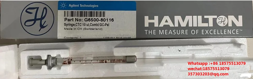 

For Agilent G6500-80116 Injection Needle, CTC, 10 µL, Fixed Needle, 26s/51/ Conical Tip, Combi/G C-PAL New Original