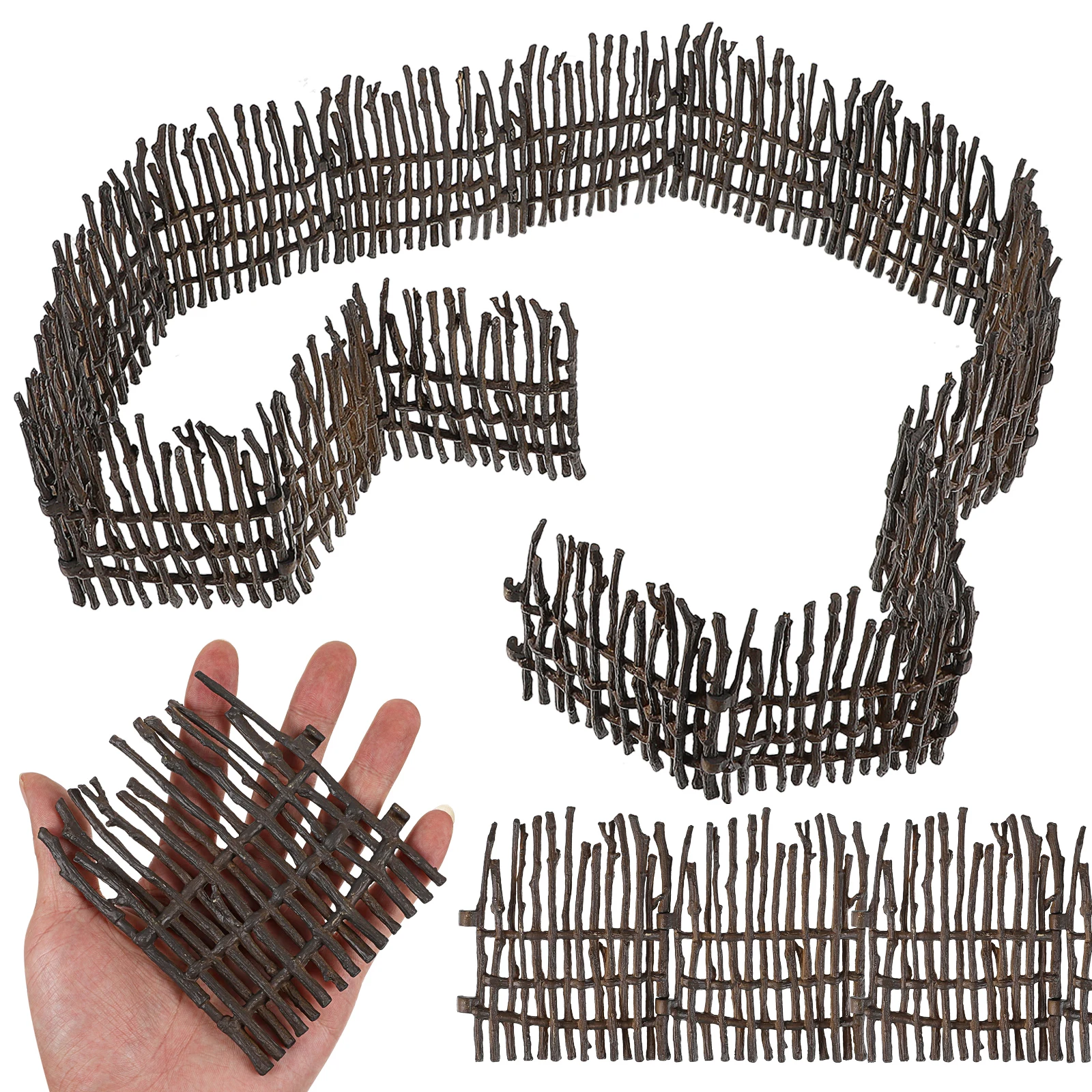 

40 pcs Fence Set Toy Realistic Farm Fencing Horse Stable Rural Barn Accessories Plastic PVC Barrier Play Scene Kids Toys