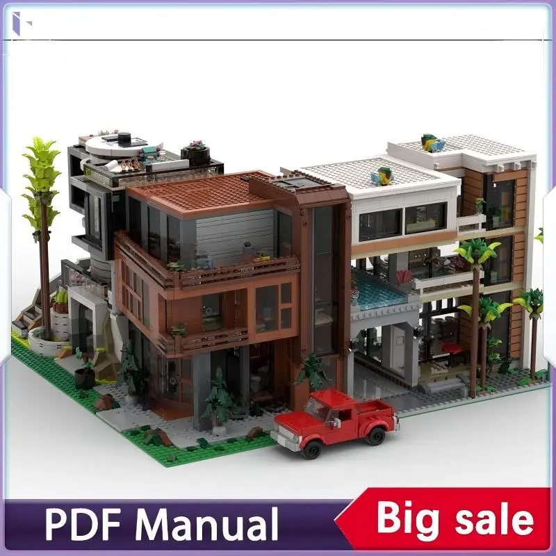 

Набор строительных блоков «Кафе Сумерки» (1938 деталей), аксессуары для декора, кирпичики для взрослых, украшение, рождественский подарок